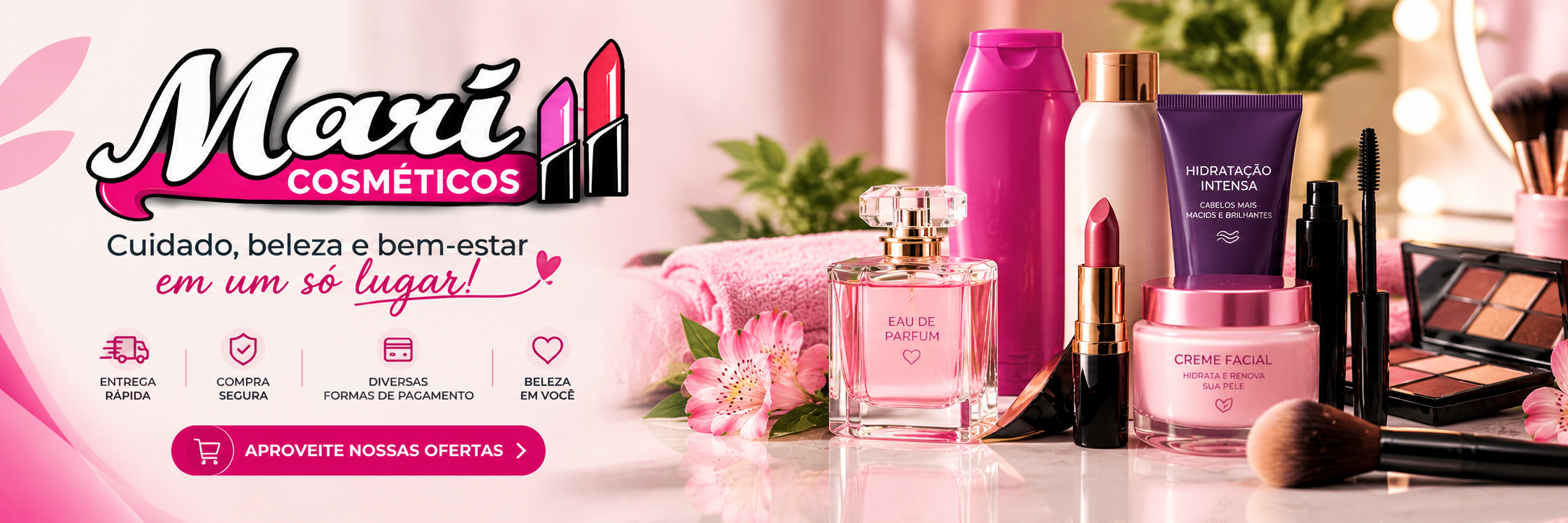 Banner da Mari Cosméticos
