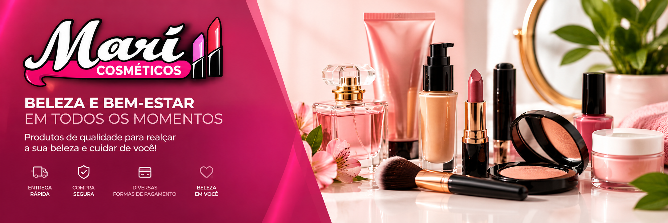 Banner da Mari Cosméticos